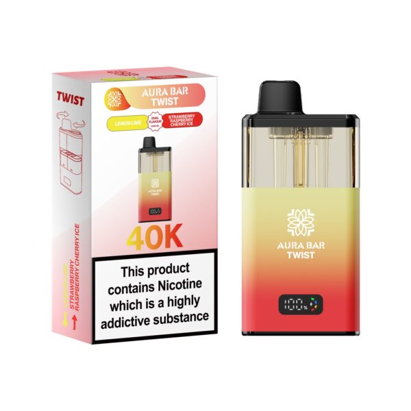 AURA BAR TWIST 40K PREFILLED POD VAPE KIT BY CRYSTAL PRIME 20MG - Image 18
