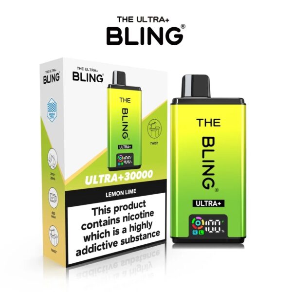 THE BLING ULTRA+ 30K PREFILLED POD VAPE KIT 20MG - Image 4