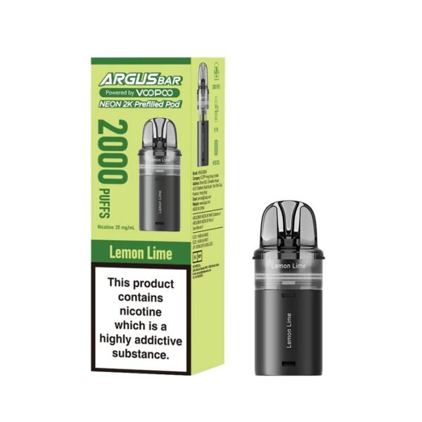 VOOPOO ARGUS BAR NEON 2K PREFILLED POD 20MG - Image 6