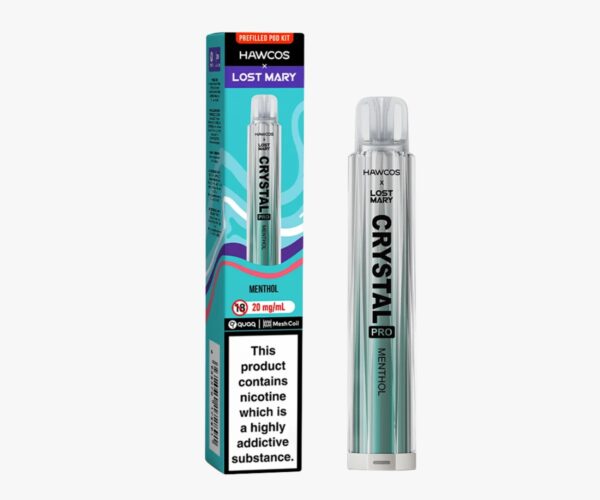 HAWCOS X LOST MARY CRYSTAL PRO 600 PREFILLED POD VAPE KIT 20MG - Image 30