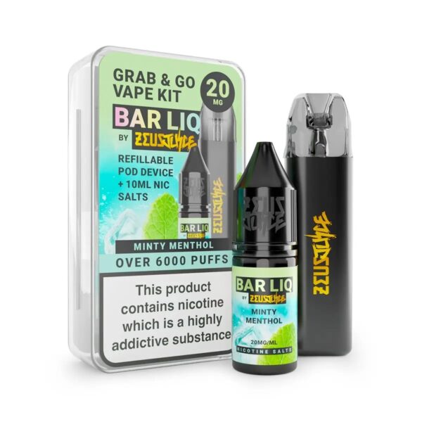 ZEUS JUICE GRAB AND GO STARTER KIT AND BAR LIQ SALT COMBO PACK - Image 8