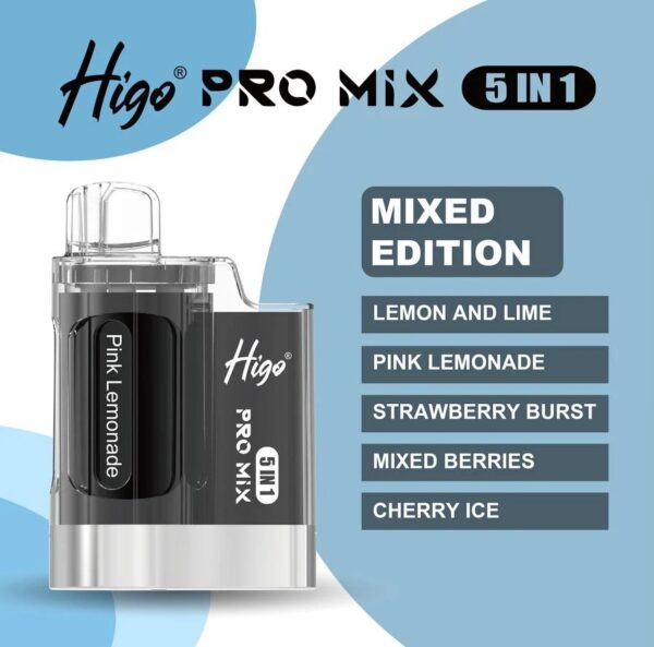 HIGO PRO MIX 5 IN 1 PREFILLED POD VAPE KIT 20MG - Image 10