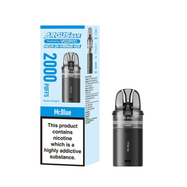 VOOPOO ARGUS BAR NEON 2K PREFILLED POD 20MG - Image 7