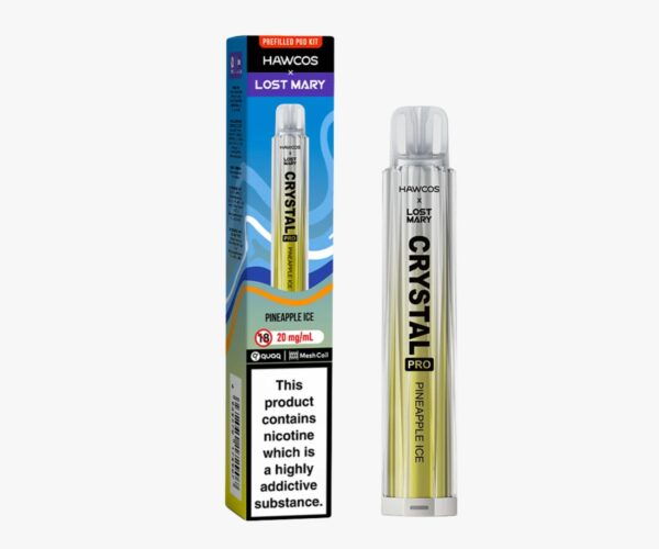 HAWCOS X LOST MARY CRYSTAL PRO 600 PREFILLED POD VAPE KIT 20MG - Image 32