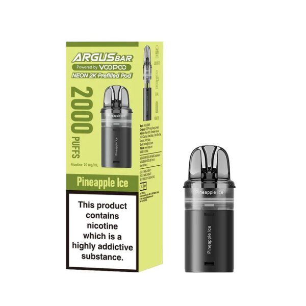 VOOPOO ARGUS BAR NEON 2K PREFILLED POD 20MG - Image 8