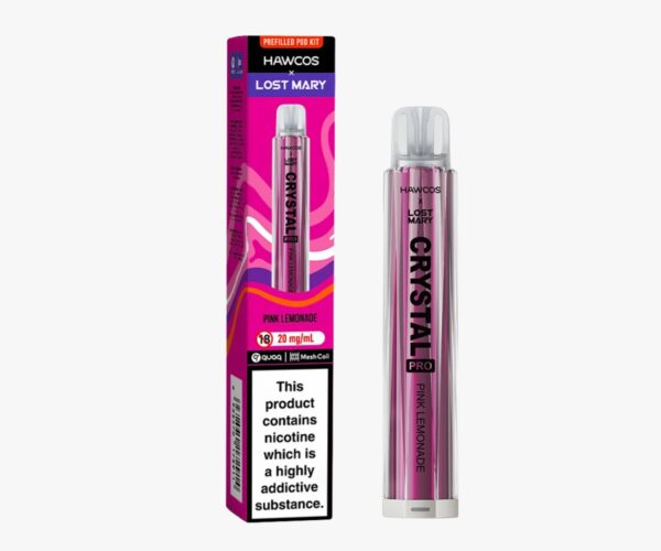 HAWCOS X LOST MARY CRYSTAL PRO 600 PREFILLED POD VAPE KIT 20MG - Image 34
