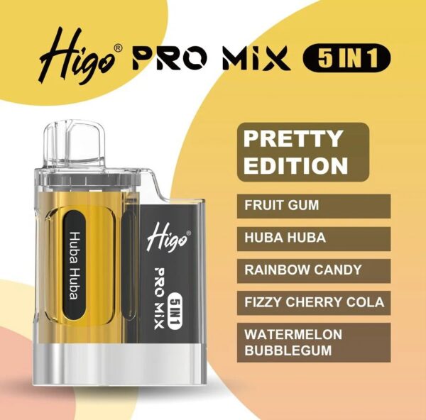 HIGO PRO MIX 5 IN 1 PREFILLED POD VAPE KIT 20MG - Image 12