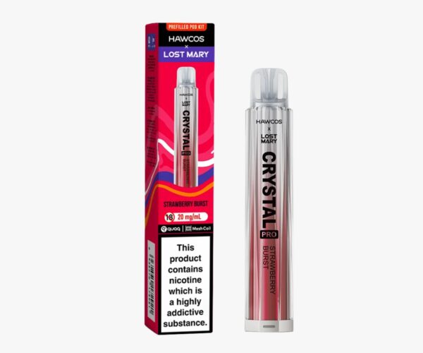 HAWCOS X LOST MARY CRYSTAL PRO 600 PREFILLED POD VAPE KIT 20MG - Image 2