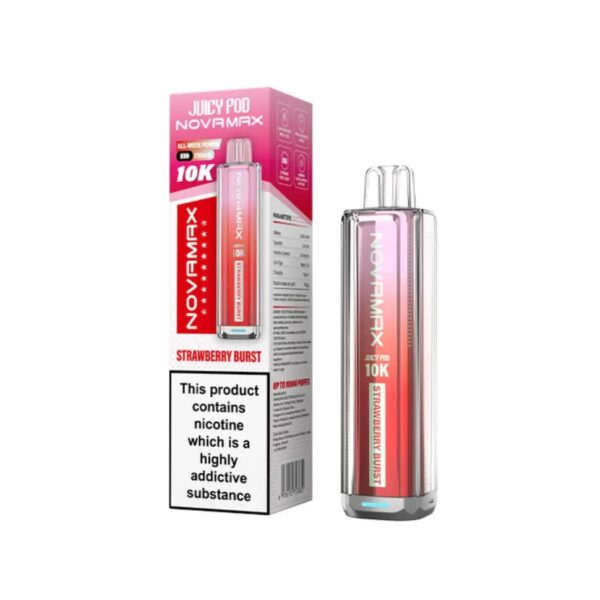 JUICY POD NOVAMAX 10K PREFILLED POD VAPE KIT 20MG - Image 4