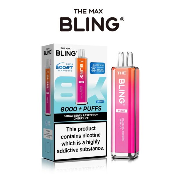 THE CRYSTAL BLING MAX 8000 PREFILLED POD VAPE KIT 20MG - Image 10
