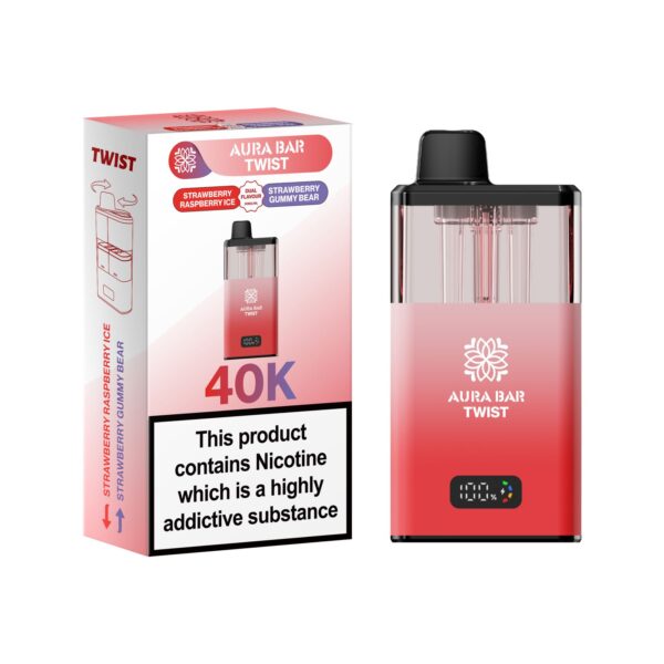 AURA BAR TWIST 40K PREFILLED POD VAPE KIT BY CRYSTAL PRIME 20MG - Image 28