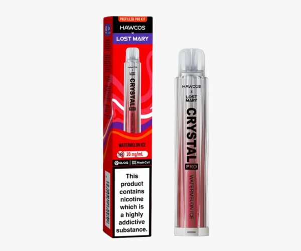 HAWCOS X LOST MARY CRYSTAL PRO 600 PREFILLED POD VAPE KIT 20MG - Image 8