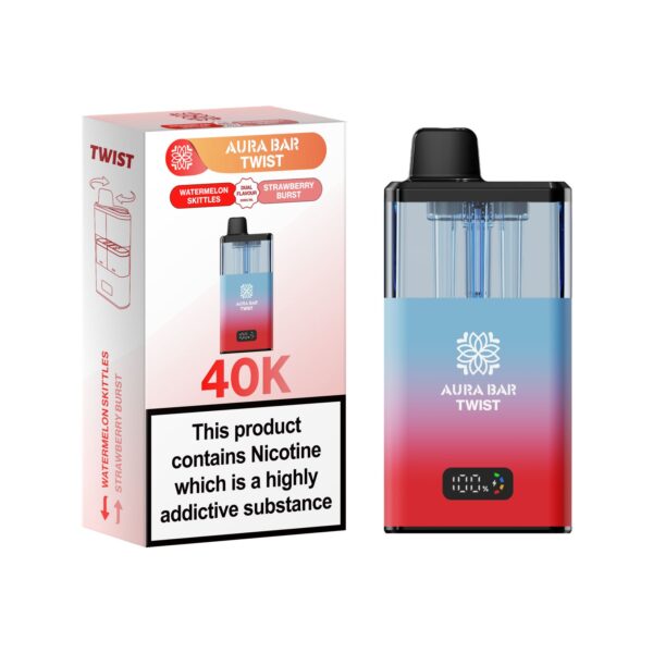 AURA BAR TWIST 40K PREFILLED POD VAPE KIT BY CRYSTAL PRIME 20MG - Image 30