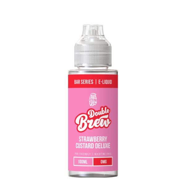STRAWBERRY CUSTARD DELUXE 100ML E LIQUID DOUBLE BREW BAR SERIES