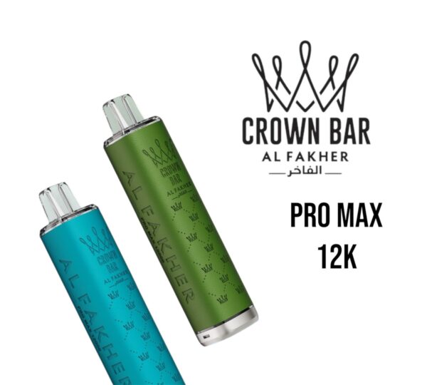 AL FAKHER CROWN BAR PRO MAX 12K BATTERY & PREFILLED REPLACEMENT POD 20MG - Image 4
