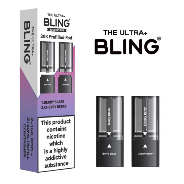 THE BLING ULTRA+ 30K PREFILLED PODS 20MG (2 PACK) - Image 2