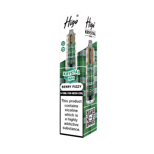 HIGO KRYSTAL MAX 7500 PREFILLED POD VAPE KIT 20MG - Image 18