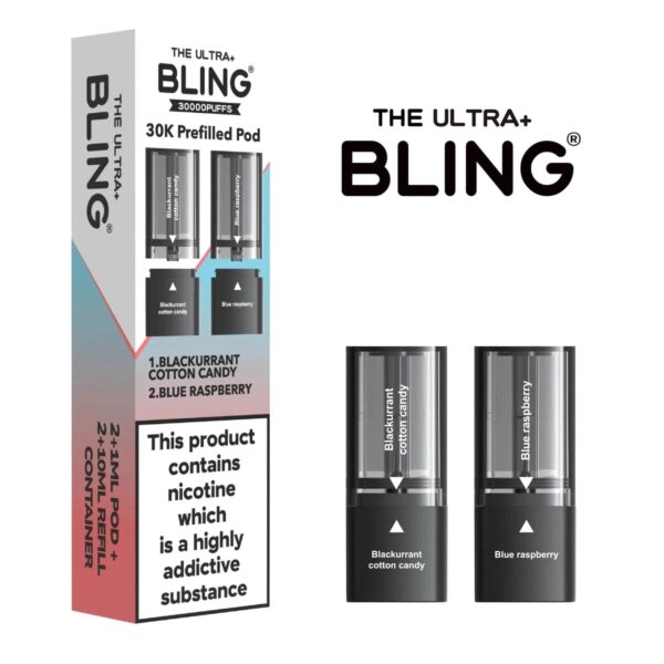 THE BLING ULTRA+ 30K PREFILLED PODS 20MG (2 PACK) - Image 3