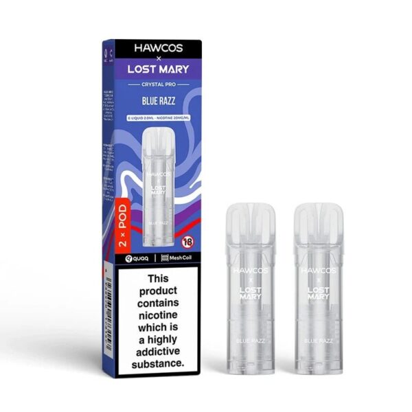 HAWCOS X LOST MARY CRYSTAL PRO 600 PREFILLED PODS 20MG (2 PACK) - Image 3