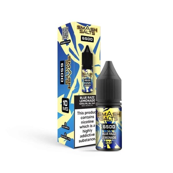 BLUE RAZZ LEMONADE 10ML NIC SALT SMASH SALTS