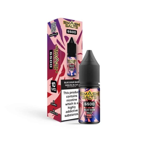 BLUE SOUR RAZZ 10ML NIC SALT SMASH SALTS