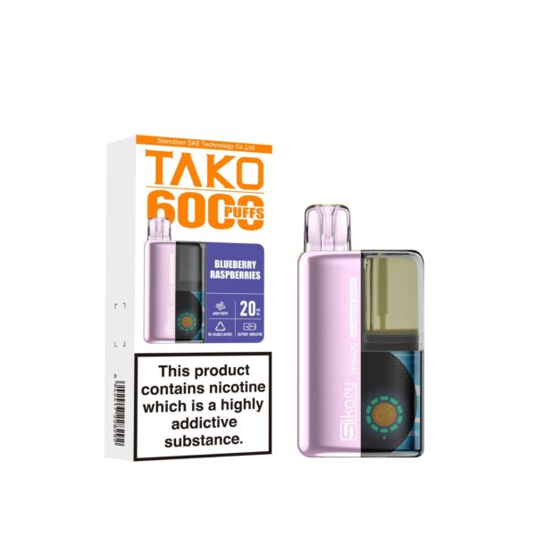 SKE SIKARY TAKO SP6000 PREFILLED POD VAPE KIT 20MG - Image 2