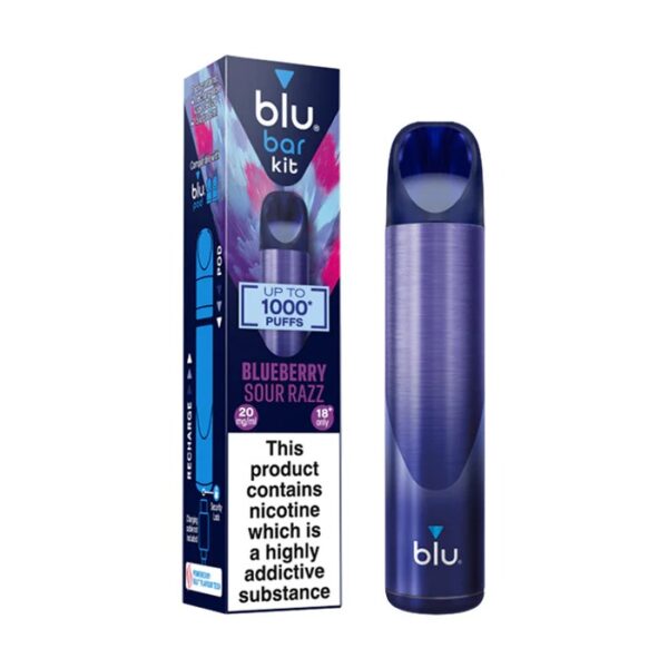 BLU BAR 1000 PREFILLED POD VAPE KIT 20MG - Image 4
