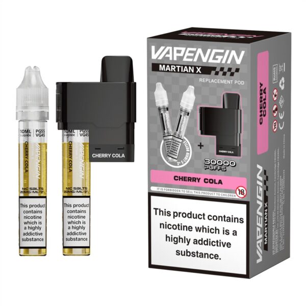 VAPENGIN MARTIAN X LITE PREFILLED POD & REFILL CONTAINERS 20MG - Image 3