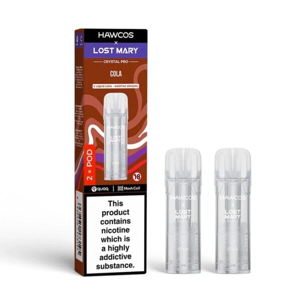 HAWCOS X LOST MARY CRYSTAL PRO 600 PREFILLED PODS 20MG (2 PACK) - Image 7
