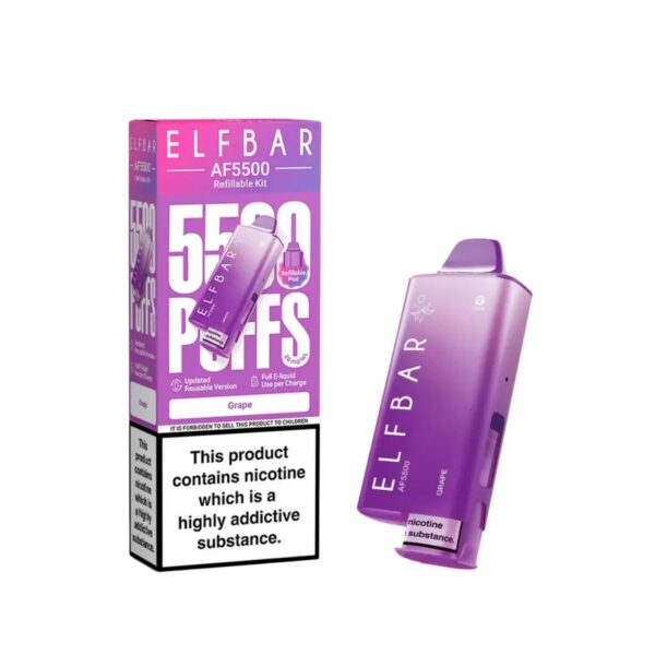 ELF BAR AF5500 PREFILLED POD VAPE KIT 20MG - Image 10
