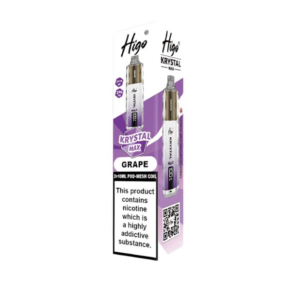 HIGO KRYSTAL MAX 7500 PREFILLED POD VAPE KIT 20MG - Image 30