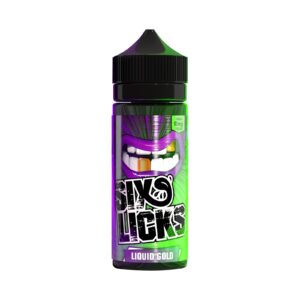 LIQUID GOLD 100ML E LIQUID SIX LICKS