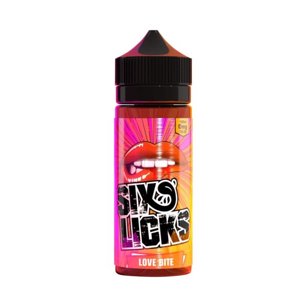 LOVE BITE 100ML E LIQUID SIX LICKS