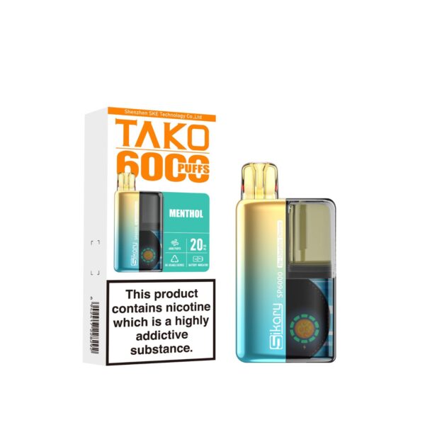 SKE SIKARY TAKO SP6000 PREFILLED POD VAPE KIT 20MG - Image 14
