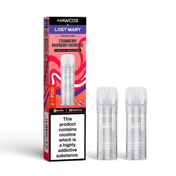 HAWCOS X LOST MARY CRYSTAL PRO 600 PREFILLED PODS 20MG (2 PACK) - Image 16