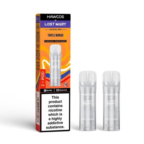 HAWCOS X LOST MARY CRYSTAL PRO 600 PREFILLED PODS 20MG (2 PACK) - Image 17