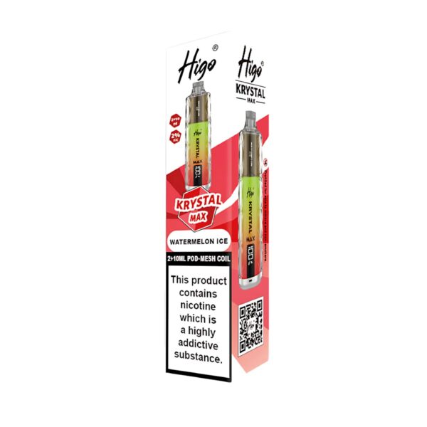HIGO KRYSTAL MAX 7500 PREFILLED POD VAPE KIT 20MG - Image 14