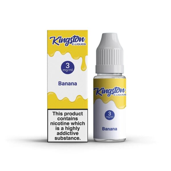 BANANA 10ML E LIQUID (50/50) KINGSTON PACK OF 10