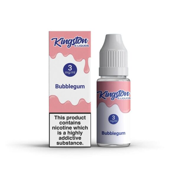 BUBBLEGUM 10ML E LIQUID (50/50) KINGSTON PACK OF 10