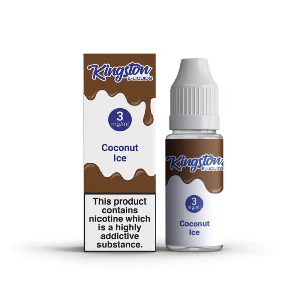 COCONUT ICE 10ML E LIQUID (50/50) KINGSTON PACK OF 10