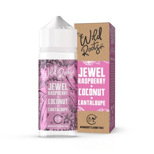 JEWEL RASPBERRY, COCONUT & CANTALOUPE 100ML E LIQUID WILD ROOTS