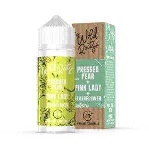 PRESSED PEAR, PINK LADY & ELDERFLOWER 100ML E LIQUID WILD ROOTS