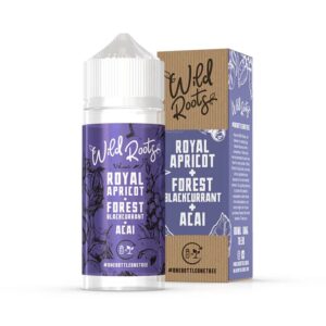 ROYAL APRICOT, FOREST BLACKCURRANT & ACAI 100ML E LIQUID WILD ROOTS