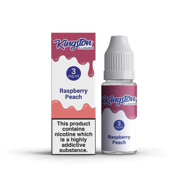 RASPBERRY PEACH 10ML E LIQUID (50/50) KINGSTON PACK OF 10