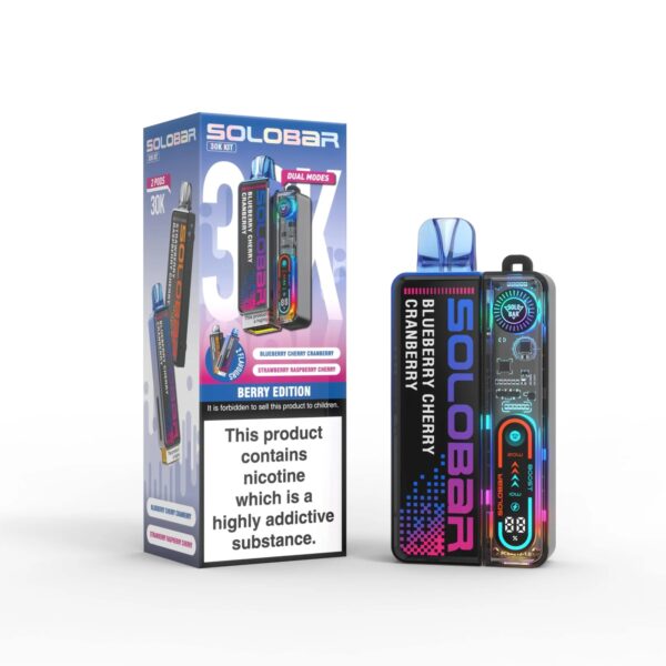 SOLO BAR 30K PREFILLED POD VAPE KIT 20MG - Image 2