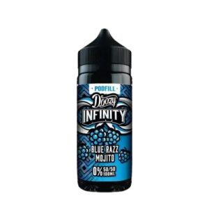 BLUE RAZZ MOJITO 50/50 100ML E LIQUID DOOZY INFINITY PODFILL