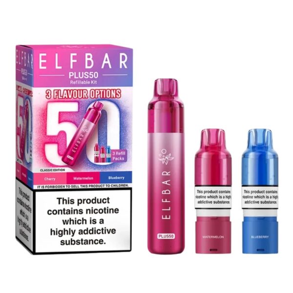 ELF BAR PLUS 50 PREFILLED POD VAPE KIT 20MG - Image 10