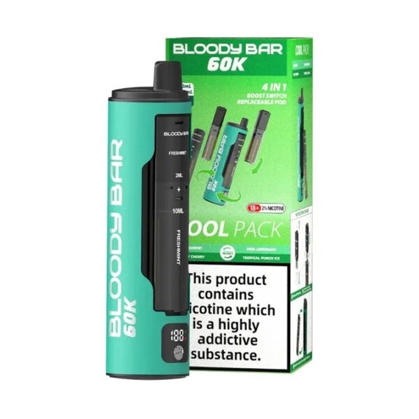 BLOODY BAR 60K 4 IN 1 PREFILLED POD VAPE KIT 20MG - Image 8