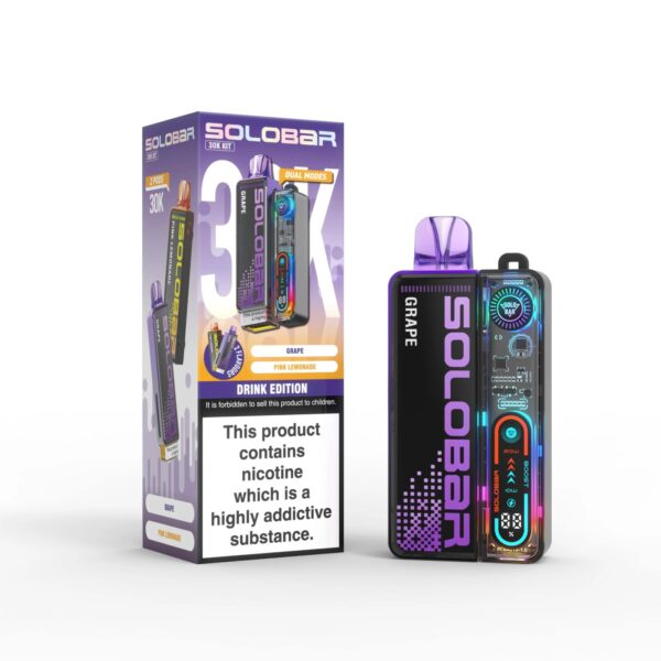 SOLO BAR 30K PREFILLED POD VAPE KIT 20MG - Image 8