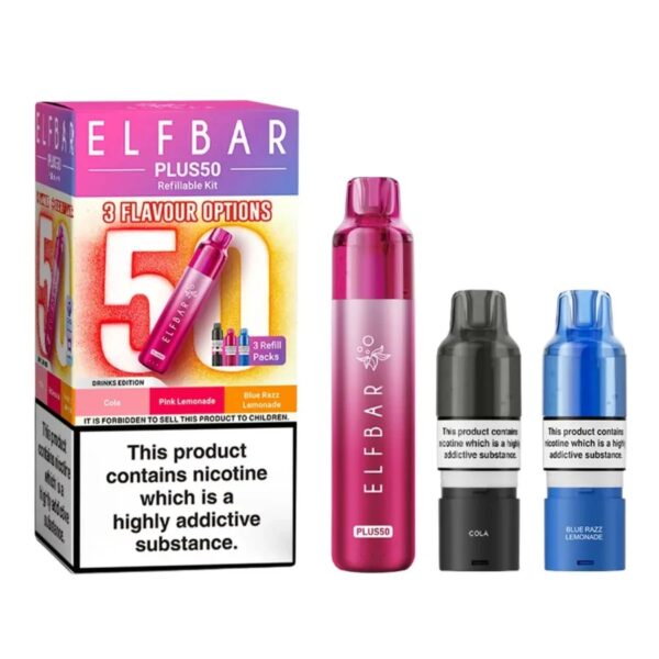 ELF BAR PLUS 50 PREFILLED POD VAPE KIT 20MG - Image 12